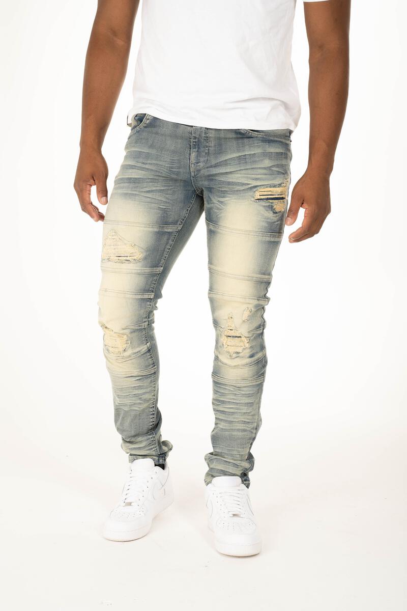 Rustic Denim Jeans