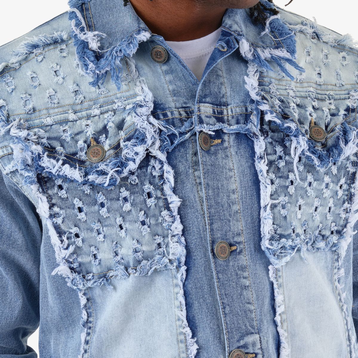 Cr Destroyed Jean Jacket