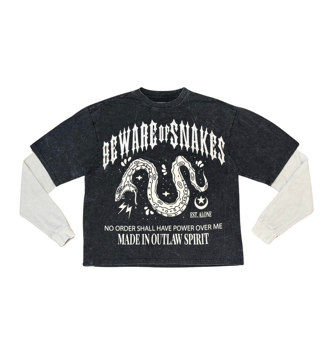 Beware Snakes LS T-Shirt - Black