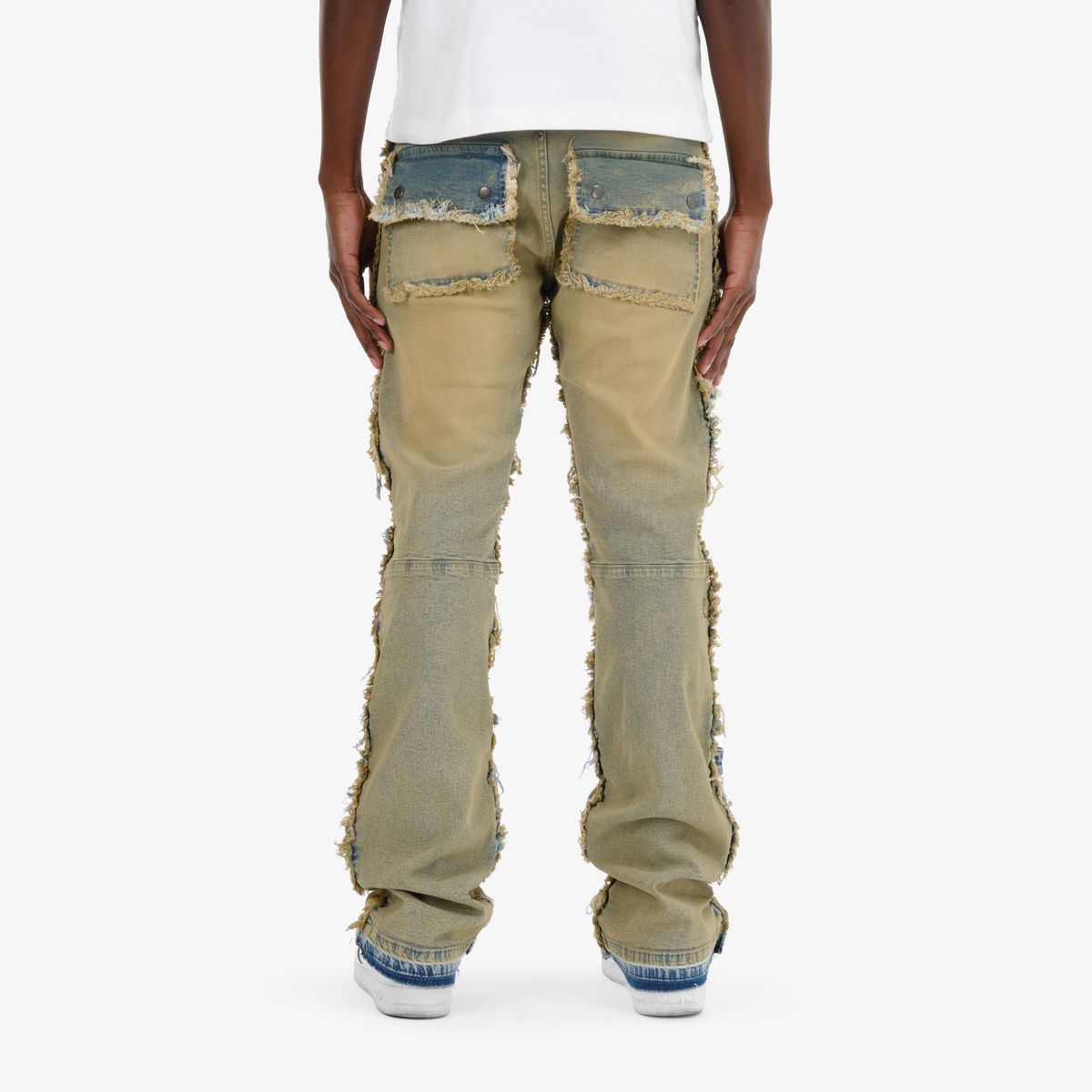 Blue Tinted Premium Stacked Jeans