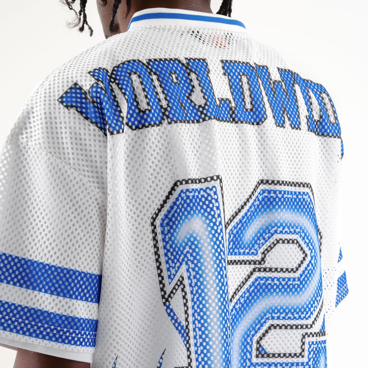 CR XX12 Twelve Crop Shirt - White/Blue