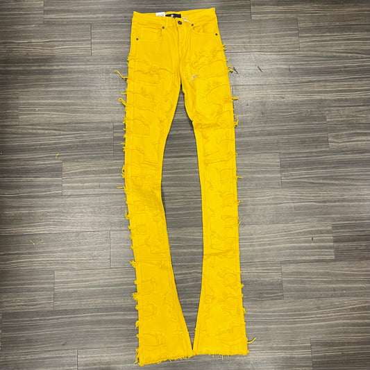 Super Stacked Jeans /Yellow