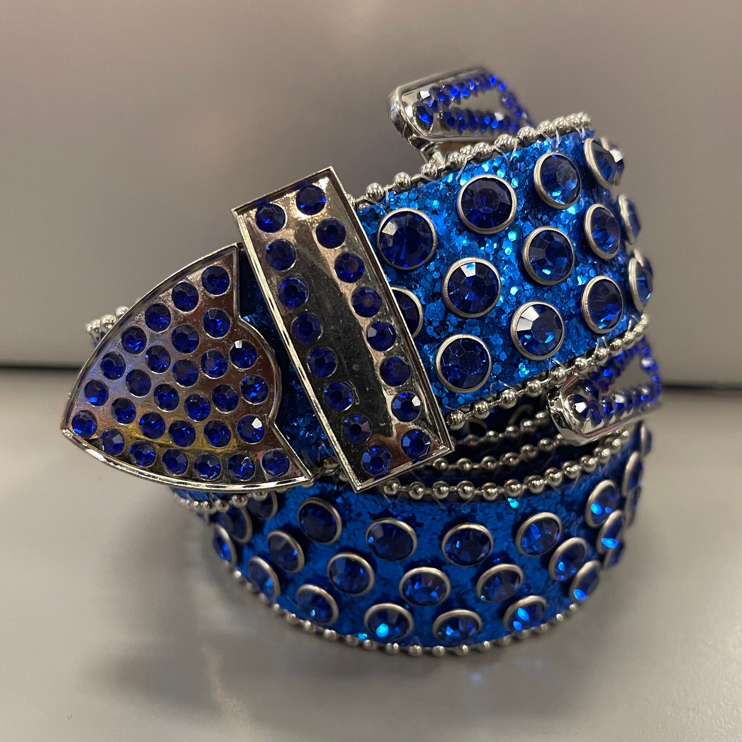RR Rhinestone Belts/Blue