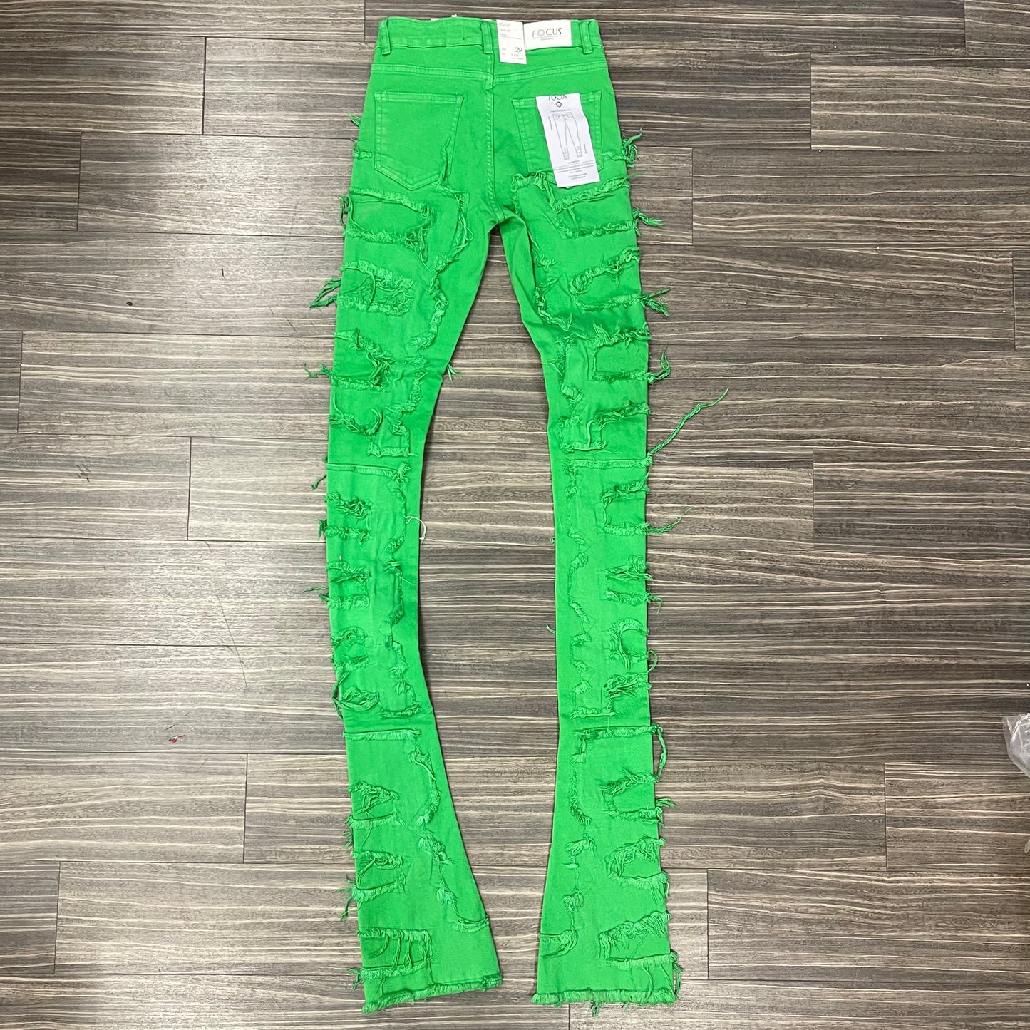 Super Stacked Jeans/Green