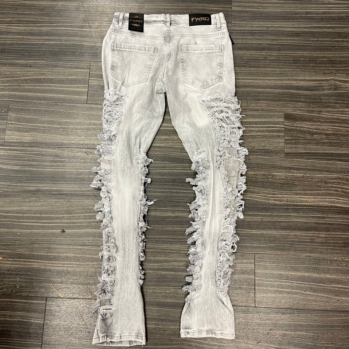 Kids Shred Up Jeans/Grey