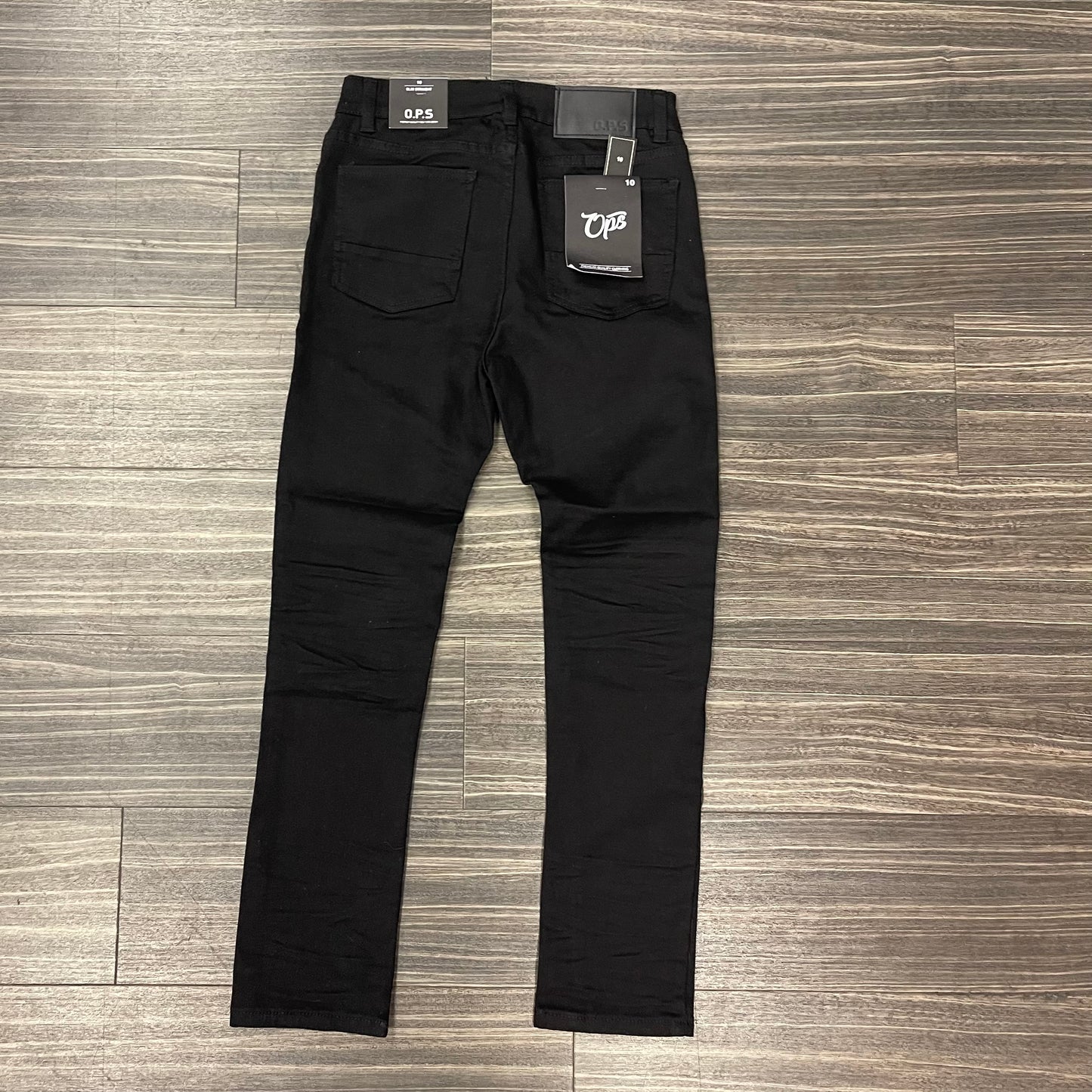 Boys Slim Straight Stretch Jeans/Blk
