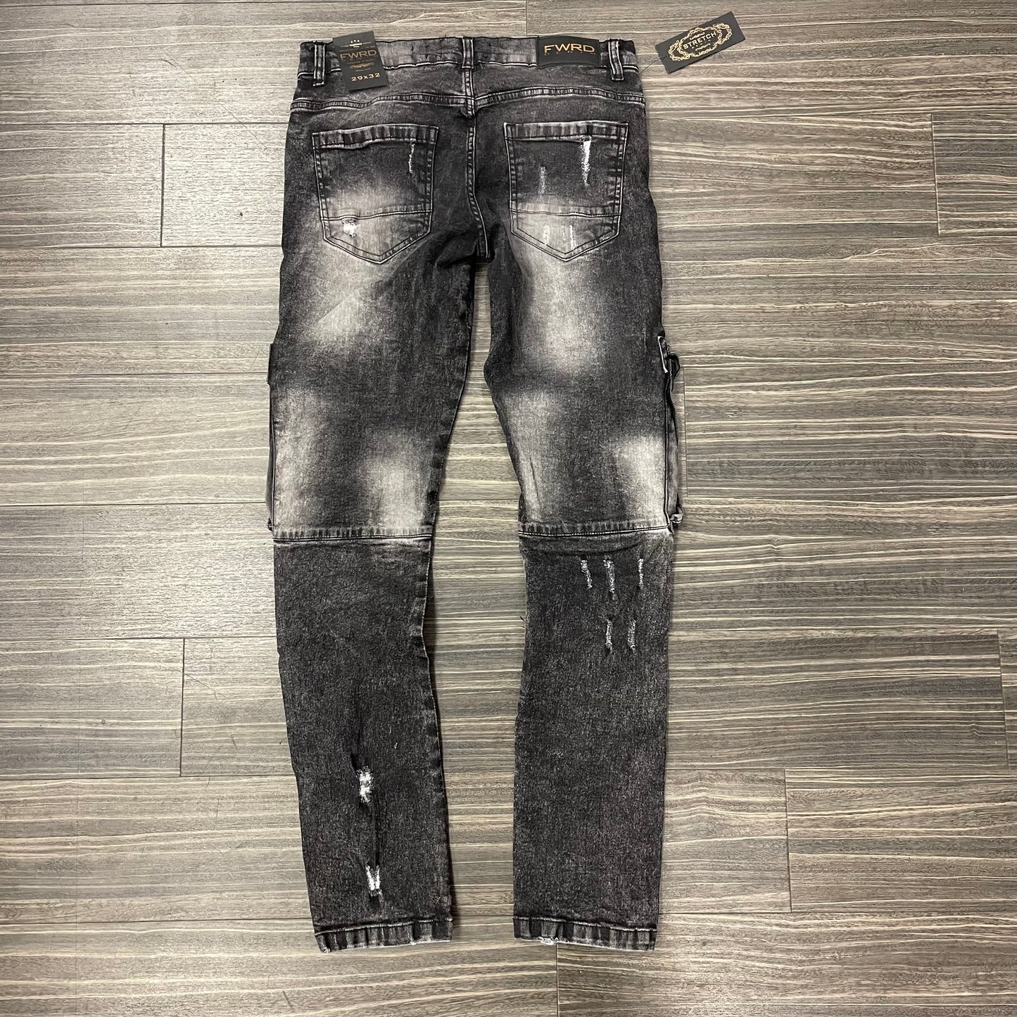Washout Repaired Denim/BLk