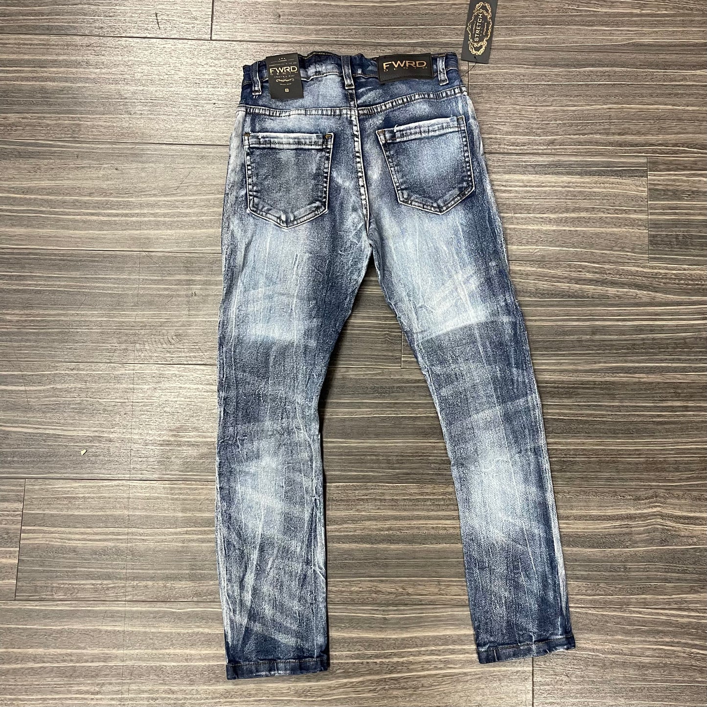 Kids Rugged Plaid Denim/red