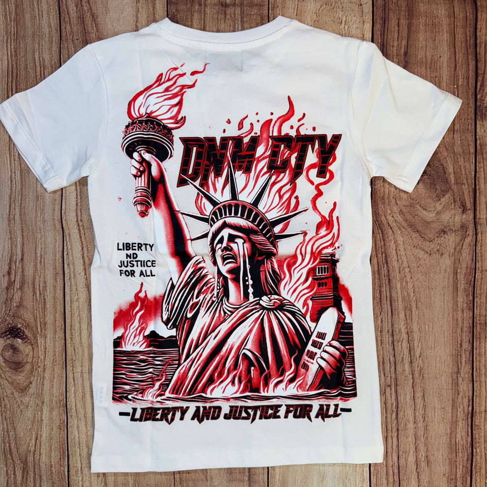 Liberty T-Shirt - White/Red