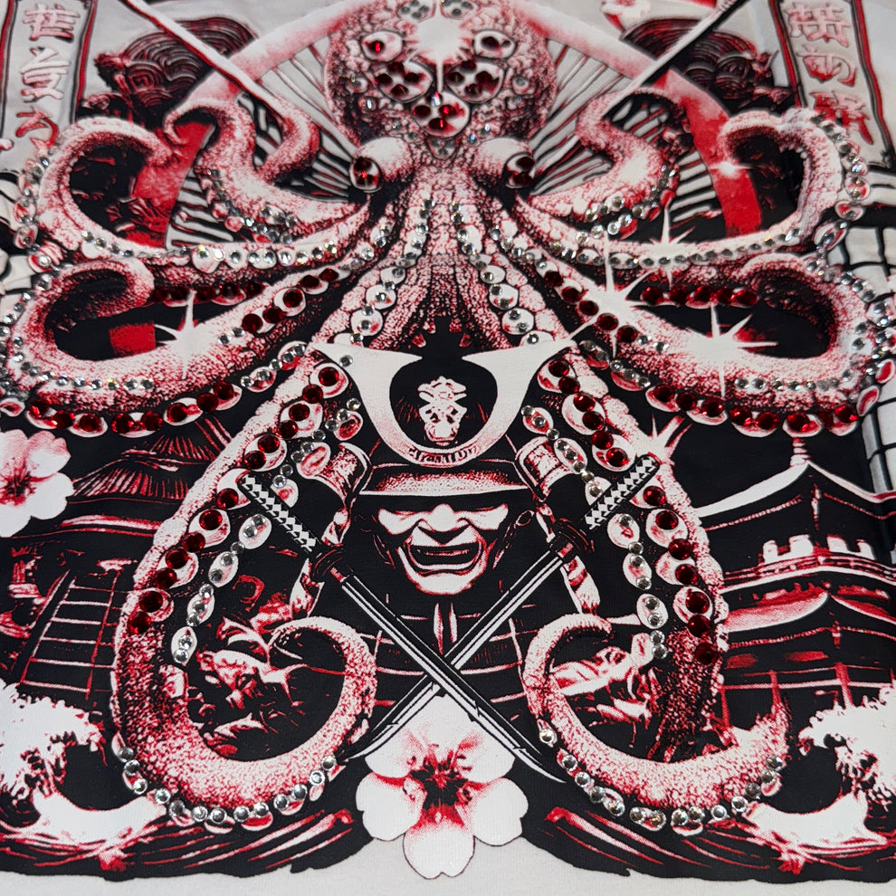 Octopus Rhinestone T-Shirt