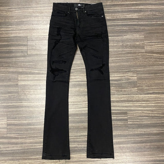 JC Martin Flared Jeans/Blk