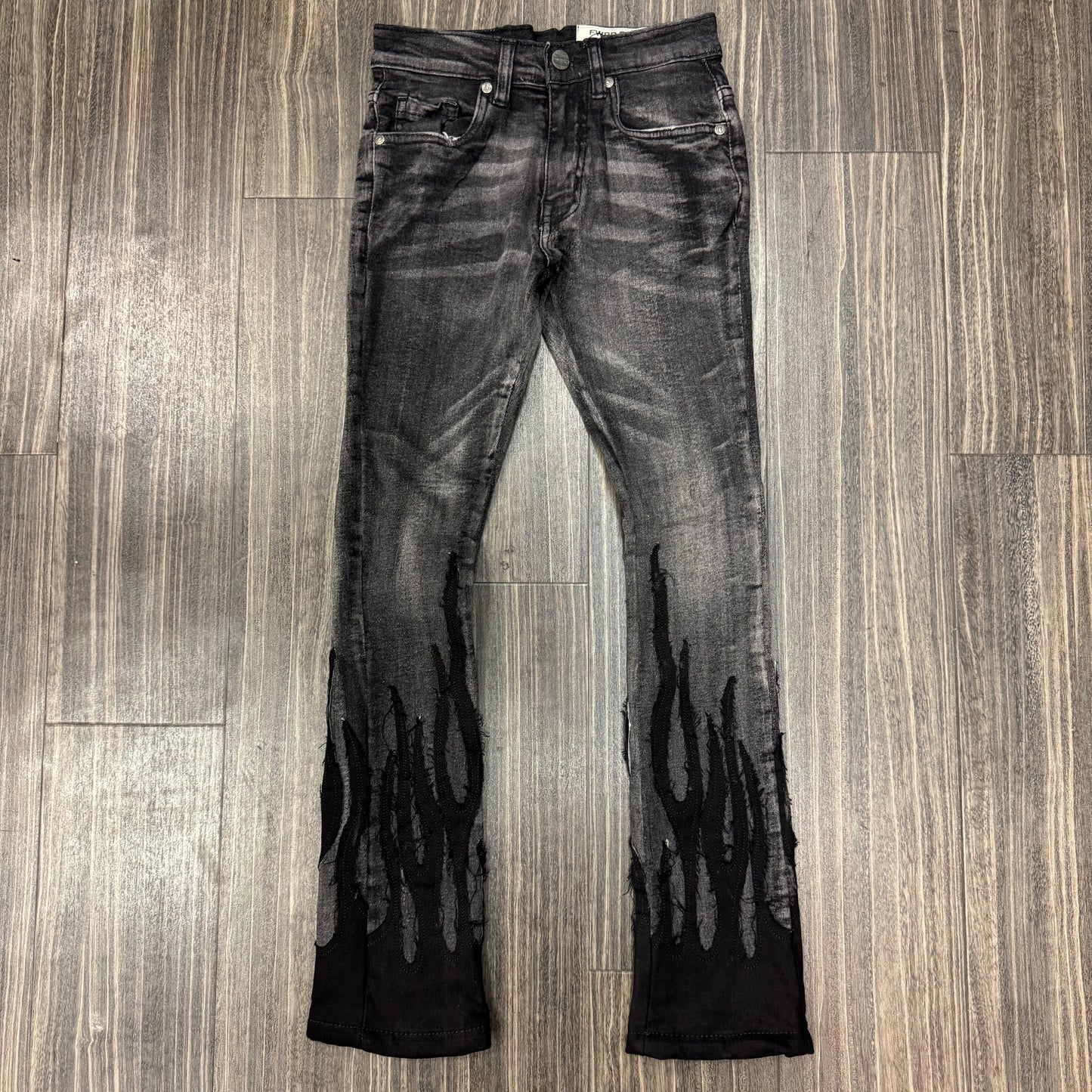 Kid's Live Fast Stacked Jeans