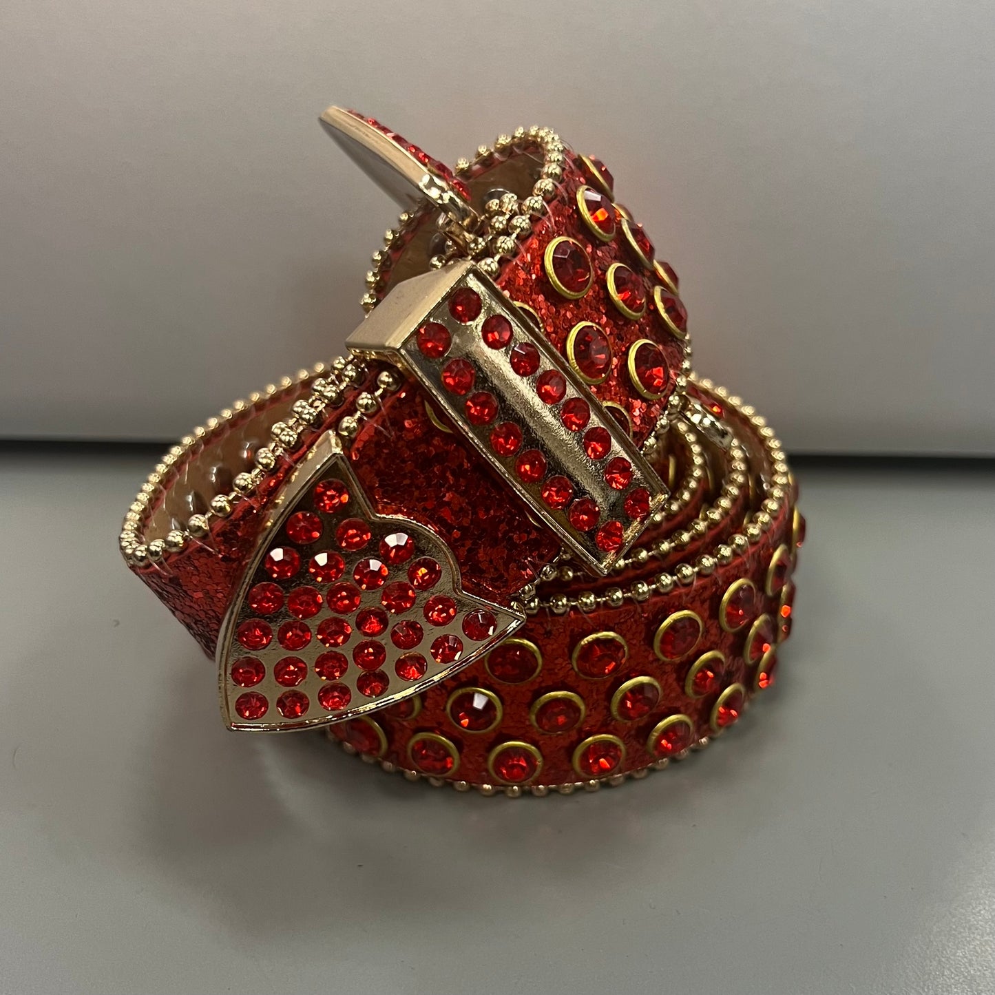 RR Rhinestone Belts/Red