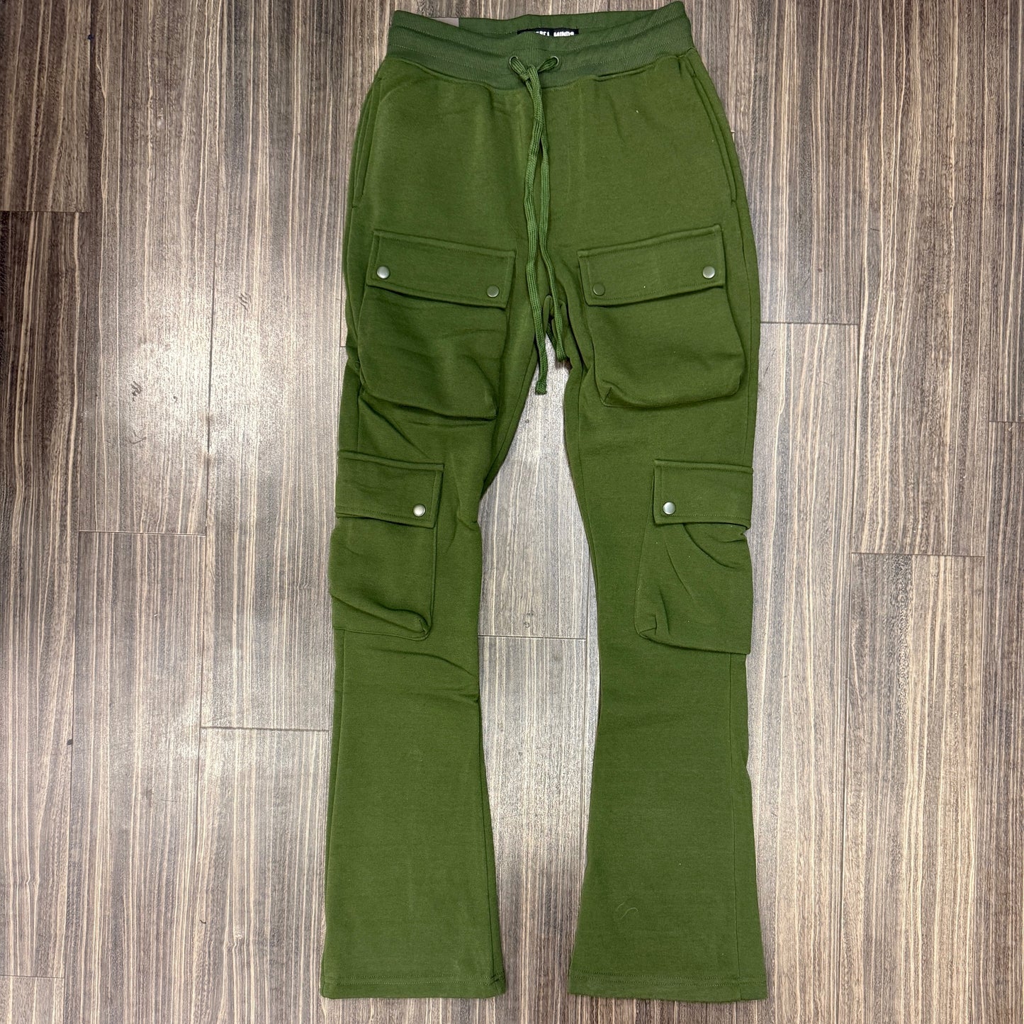 Stacked Cargo Fleece Pants