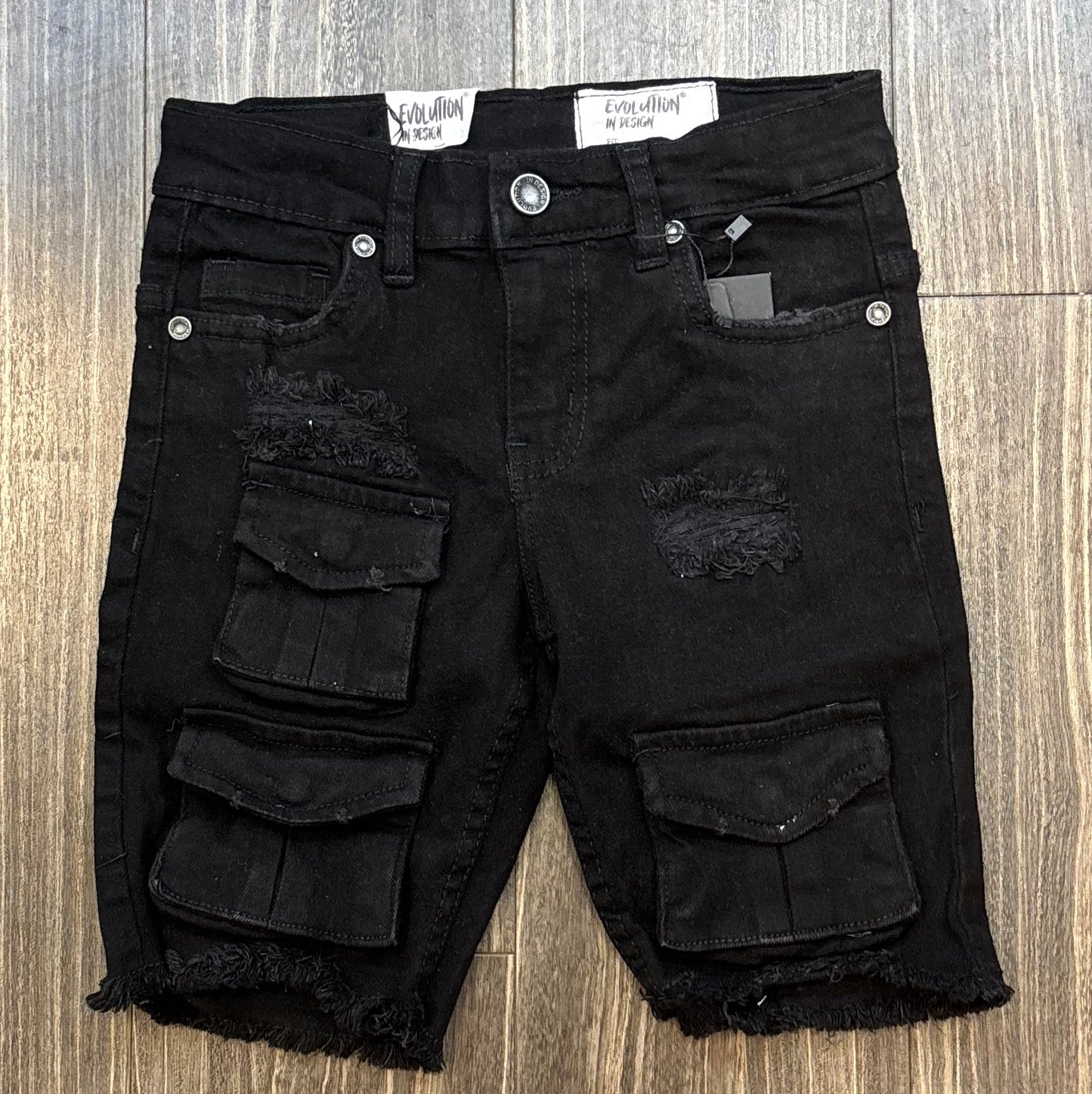 Evo Kids Cargo Jean Shorts