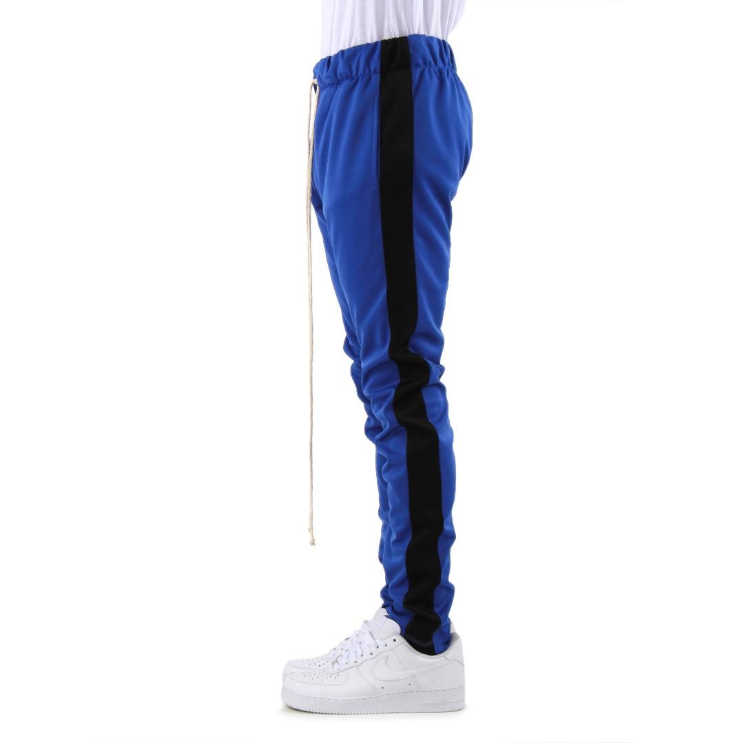 Royal Blue & Black Track Pants
