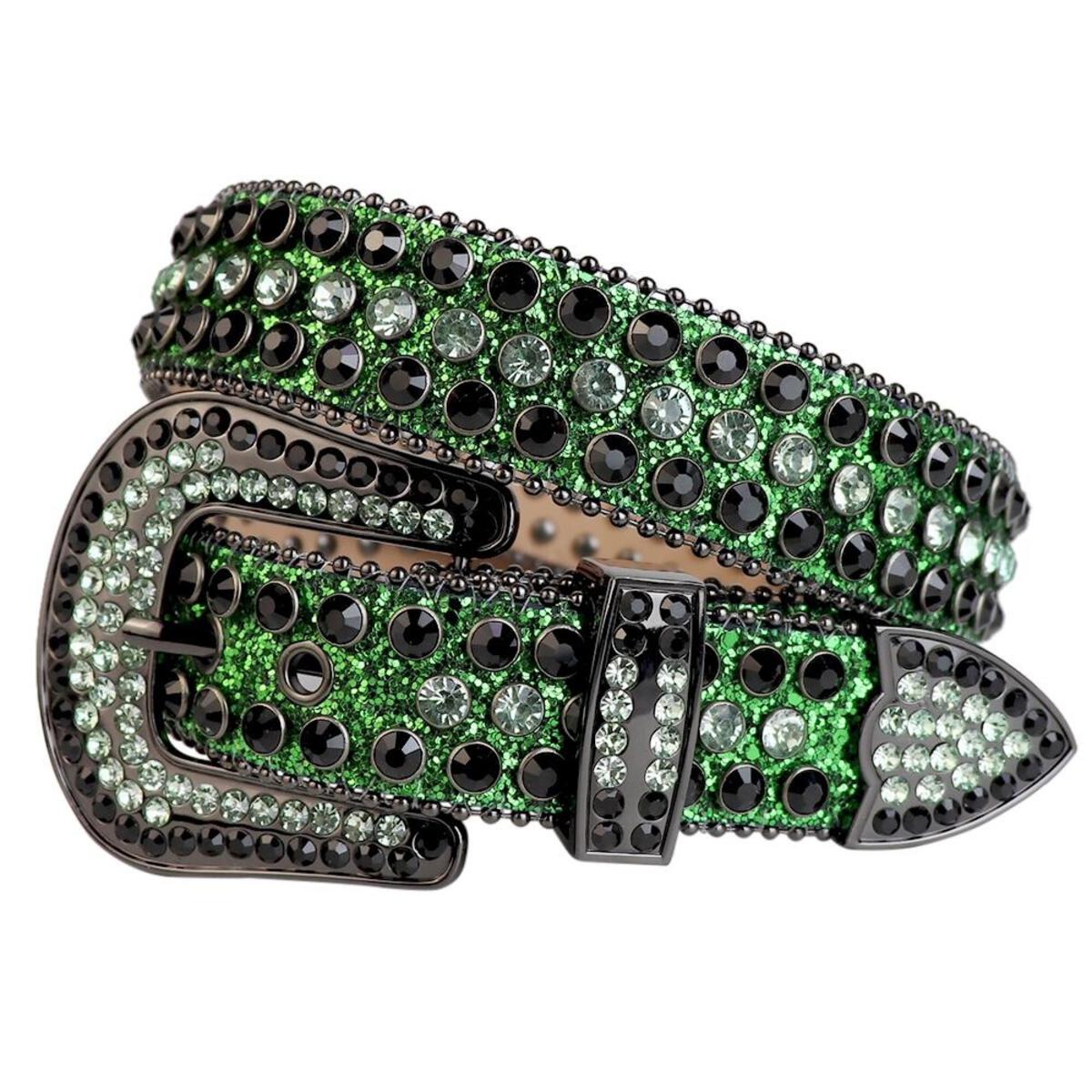 Rhinestone Belt - Green Chrysolite