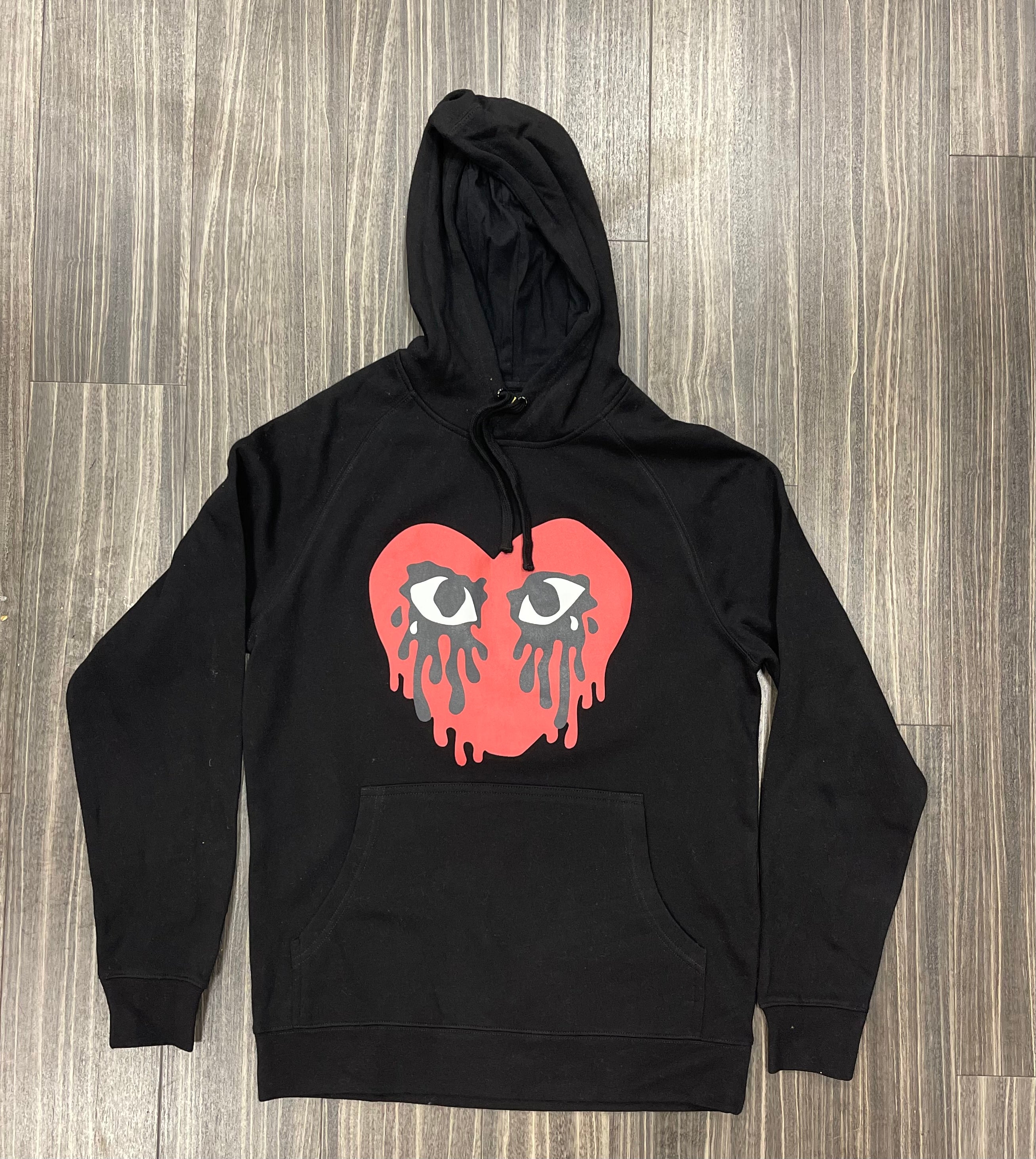 Cdg discount heart hoodie