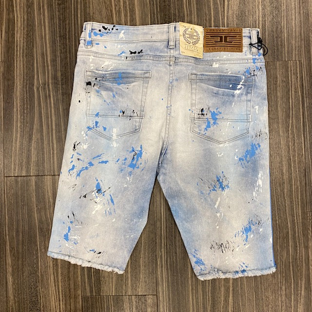 Kids JC Ice Blue Stripe Shorts