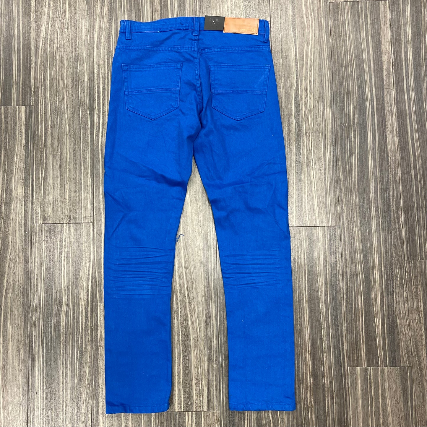Twill Ripped Pants Stretch/Royal