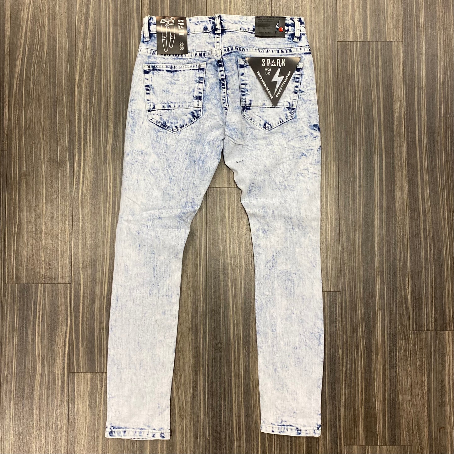 Sparked Ice Blue Jeans