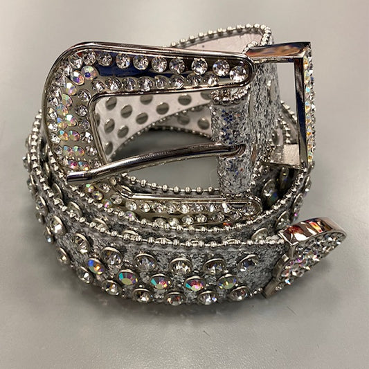 RR Silver Rhinestone Belt
