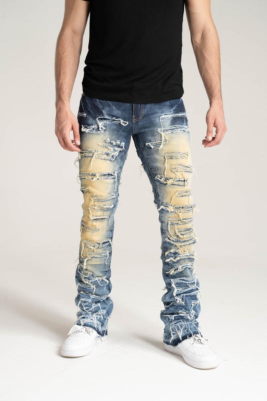 Dark Indigo Tint Stacked Jeans