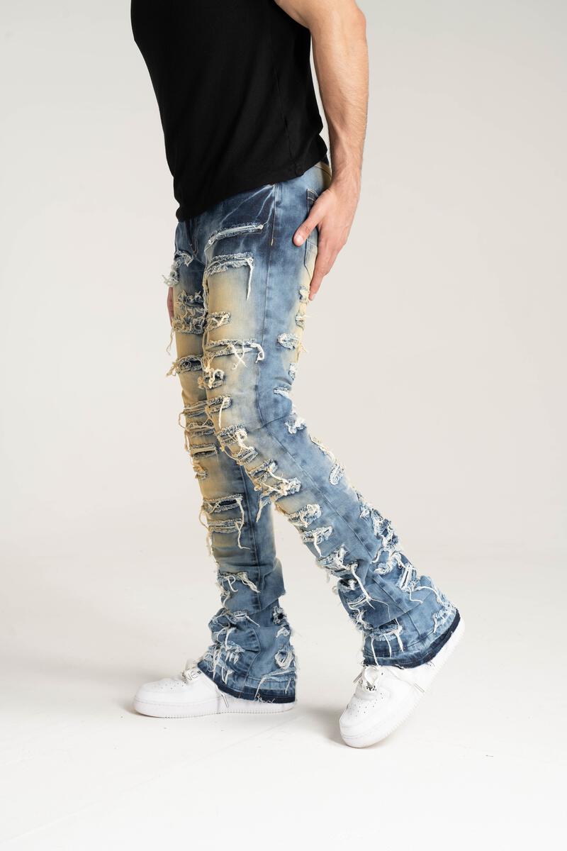 Dark Indigo Tint Stacked Jeans