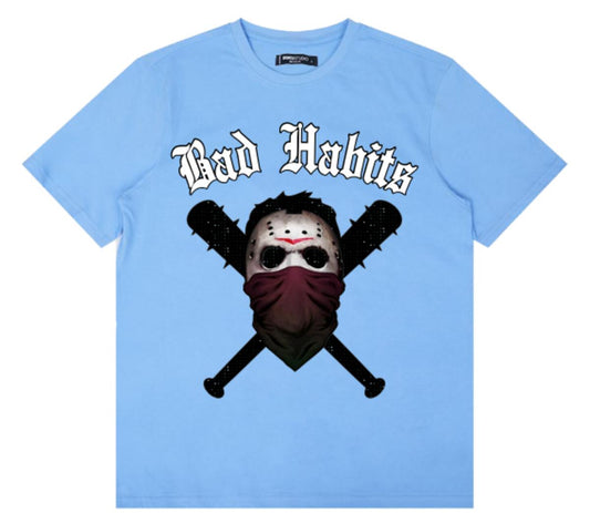 Bad Habits T-Shirt Sky Blue