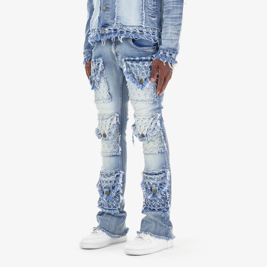 CR Destroyed Stacked Jeans