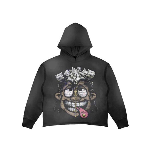 Money Mouth Cropped Hoody