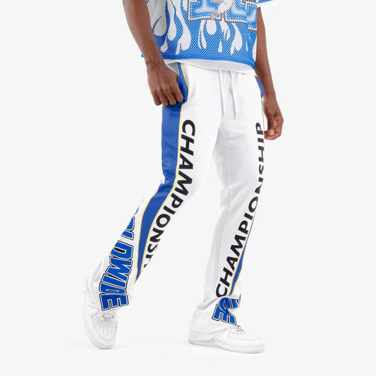 CR WW Champ Stacked Joggers - White/Blue