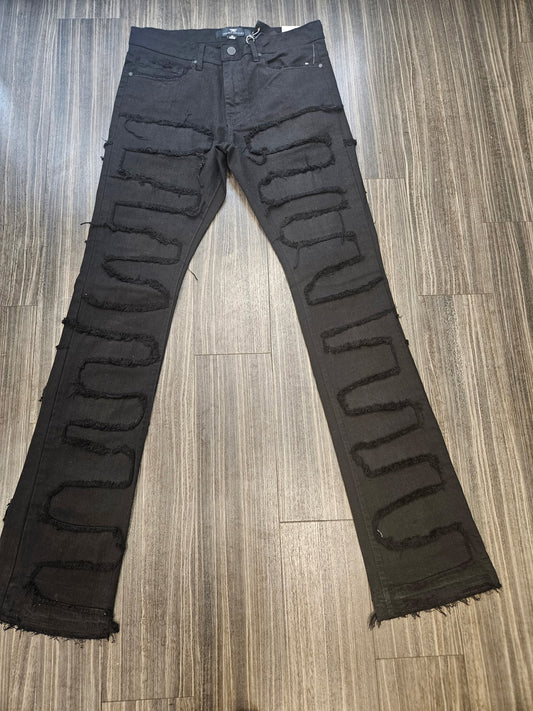 JC Black Maze Stacked Jeans