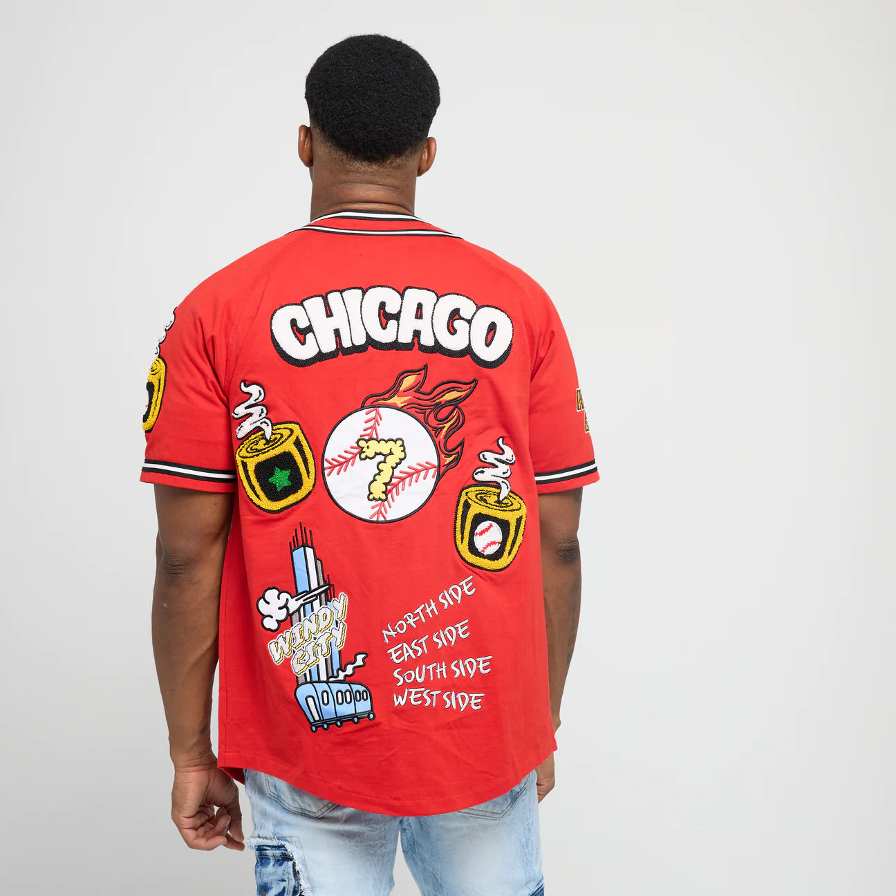 Chicago Baseball Jersey - Red