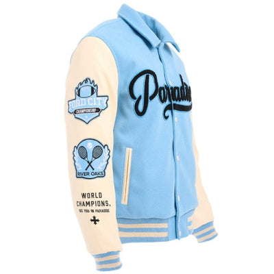SYIP Paradise Varsity Jacket - Sky Blue