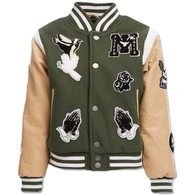 Fallen Angels Varsity Jacket - Pine Green