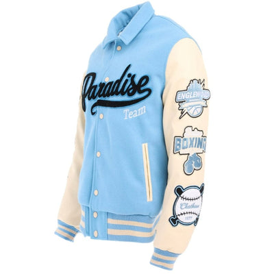 SYIP Paradise Varsity Jacket - Sky Blue