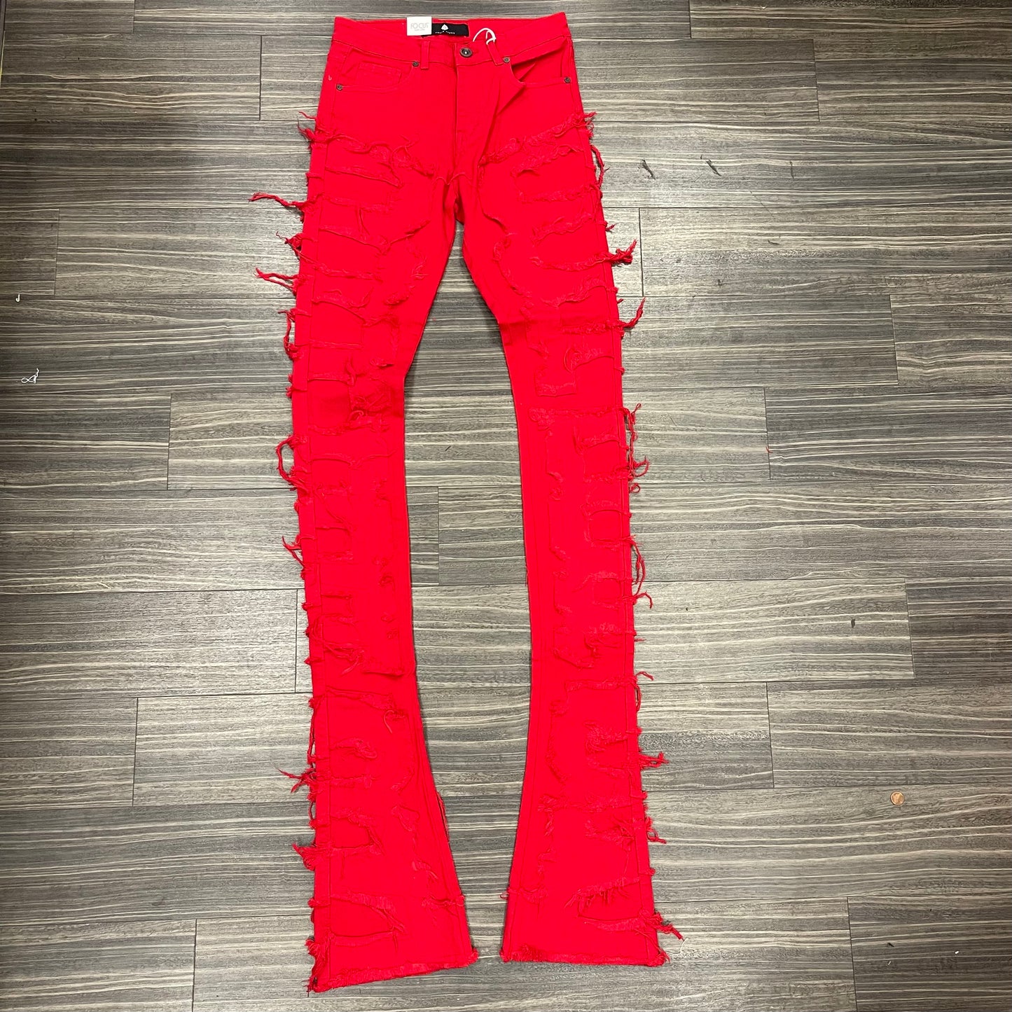 Super Stacked Jeans Red