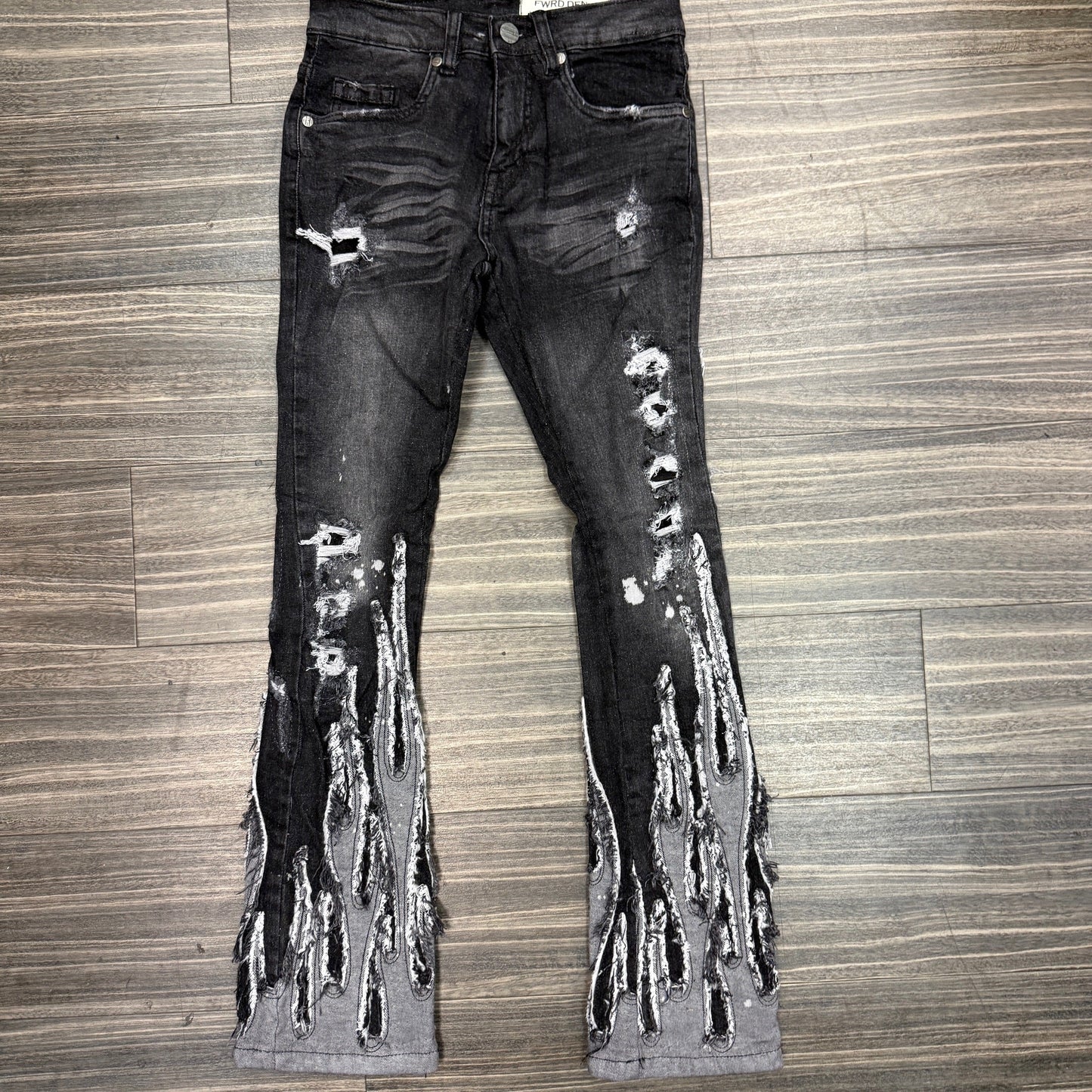 Kid's Live Fast Stacked Jeans