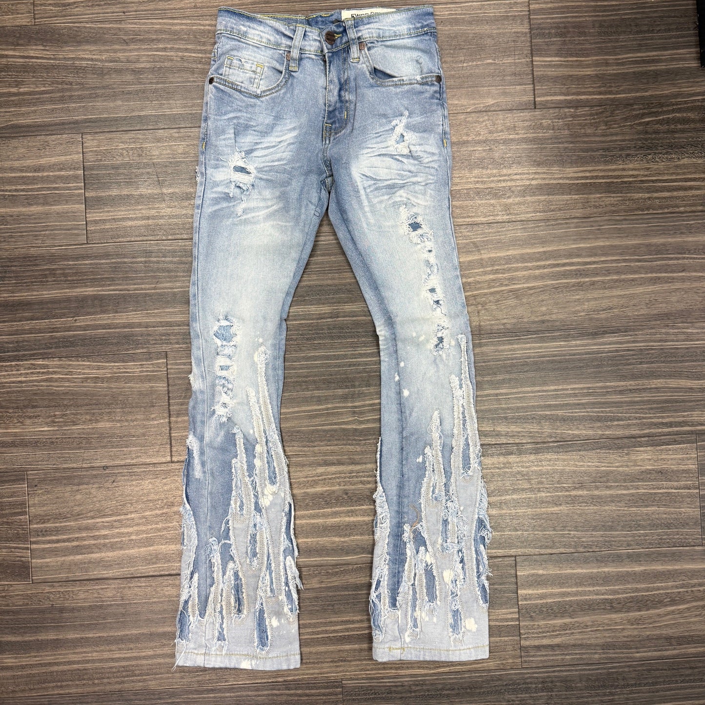 Kid's Live Fast Stacked Jeans