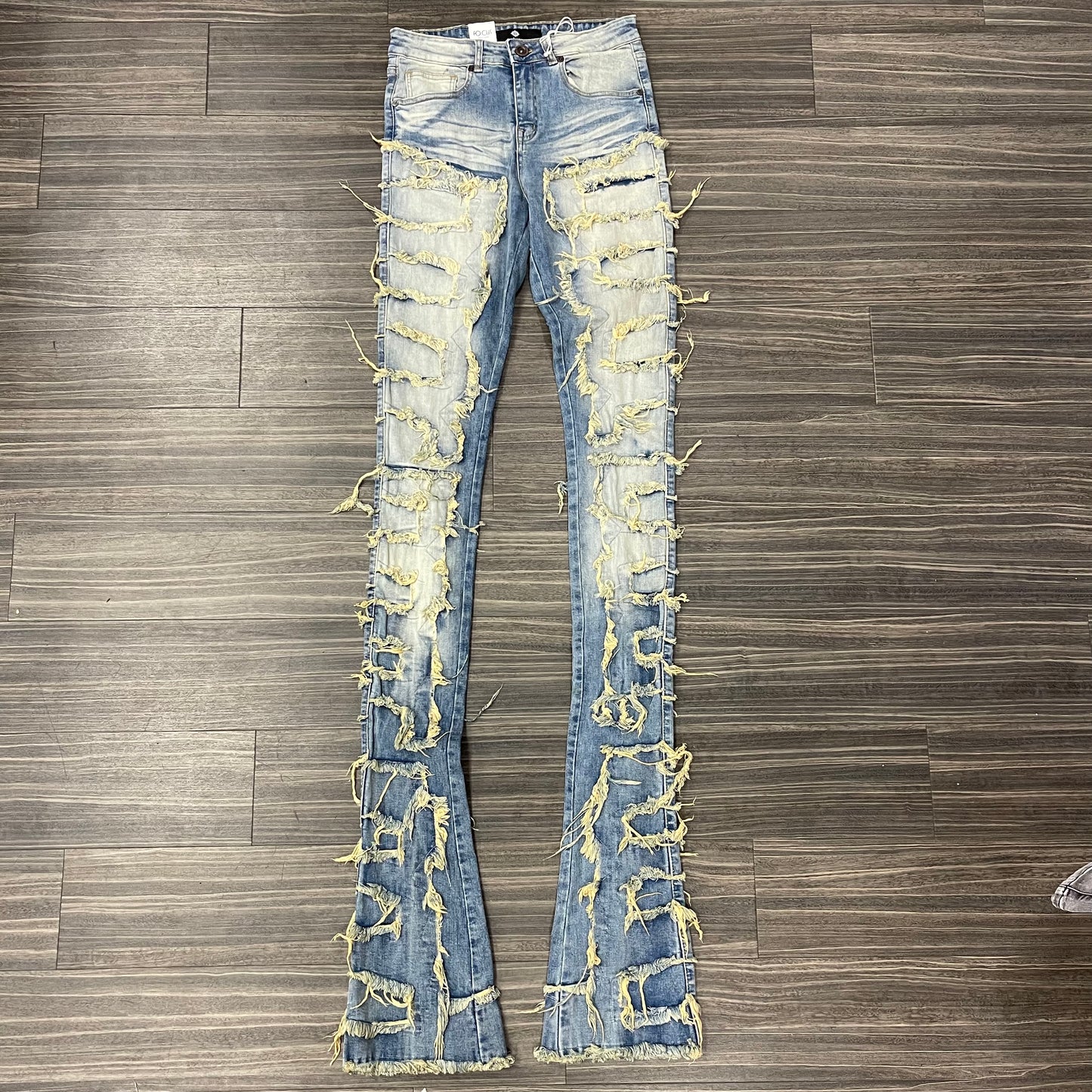 Super Shred Rust Stacked Jeans