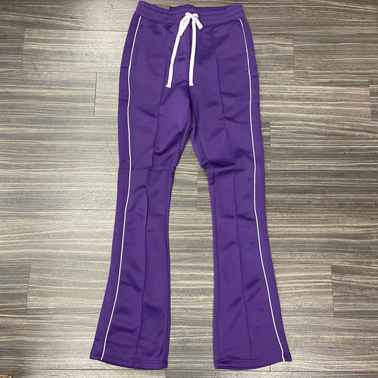 Track Stacked pants/Purple