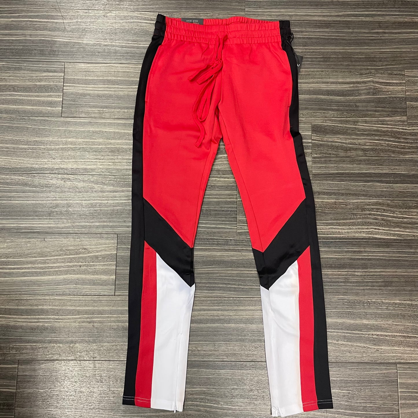Red/Blk/Wht Track Pants
