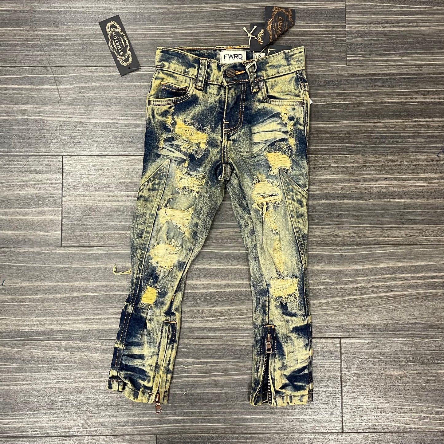 Kids Flared Stacked Jeans Lt. Tent