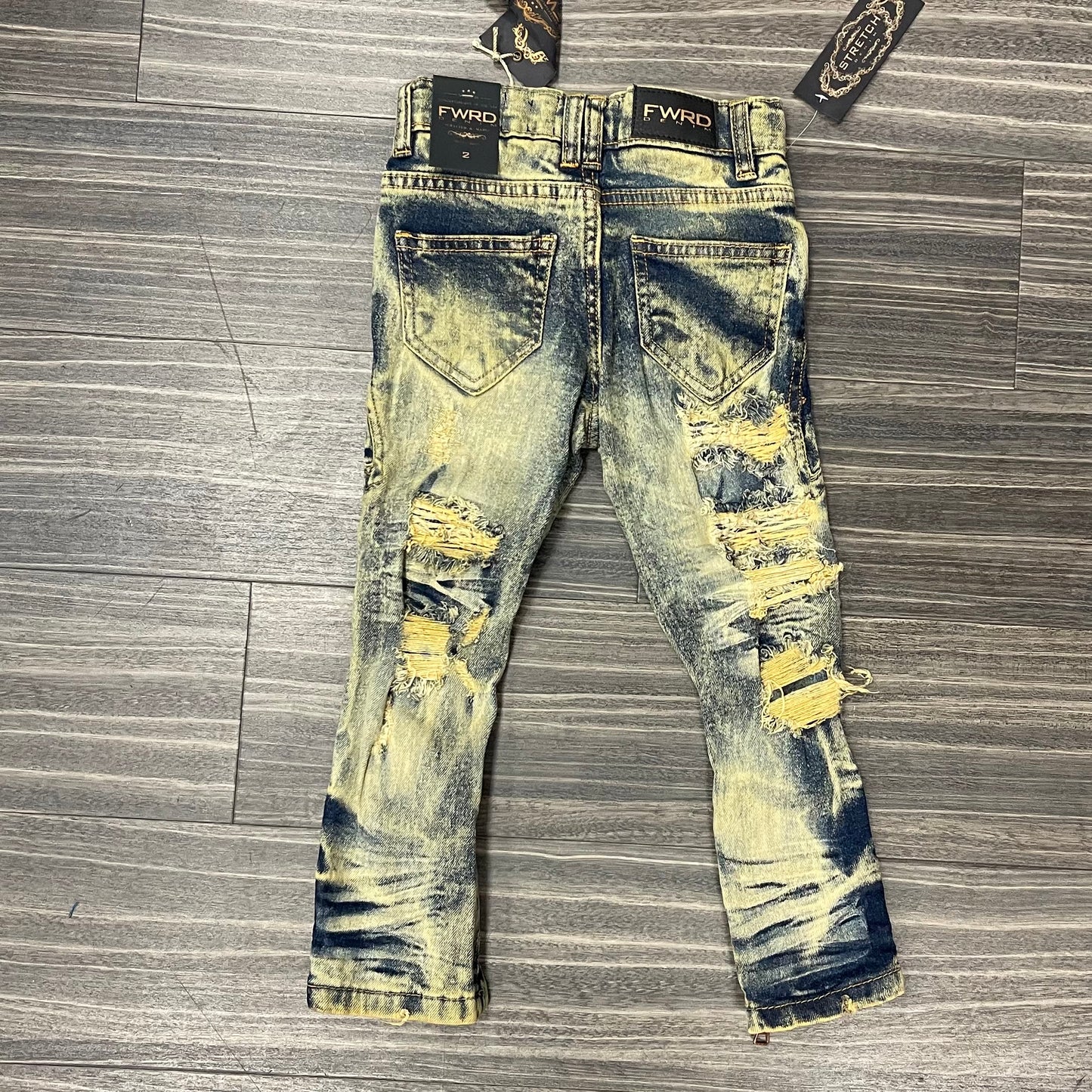 Kids Flared Stacked Jeans Lt. Tent