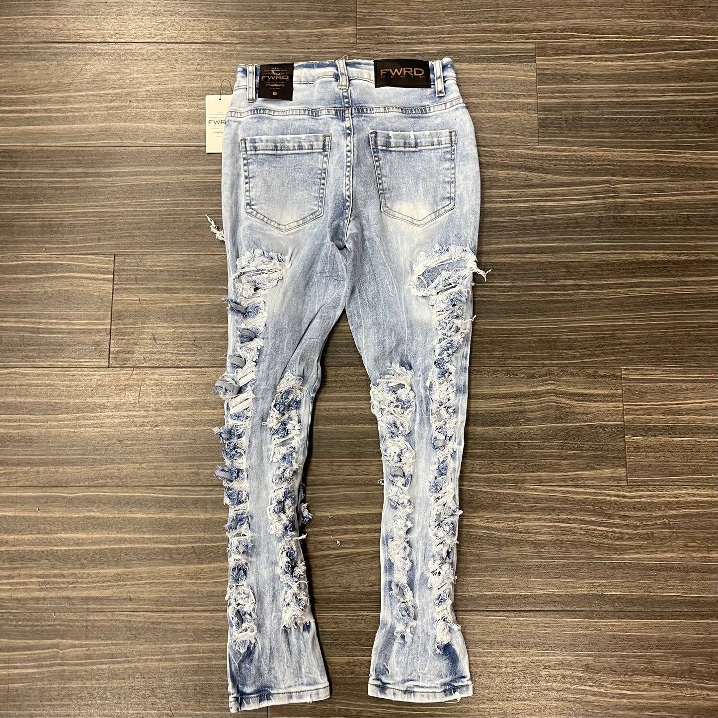 Kids Shred Up Jeans/Ice Blue