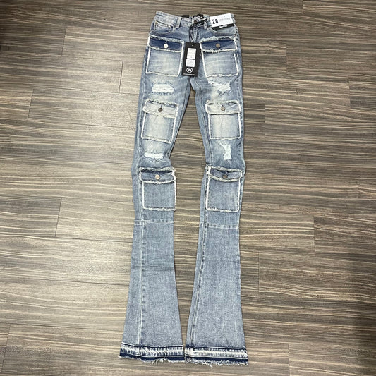 Savant Stacked Jeans Lt/Wash