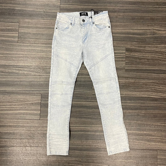 Boys Slim Straight Stretch Jeans/Bleach