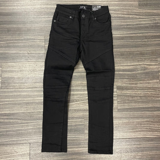 Boys Slim Straight Stretch Jeans/Blk