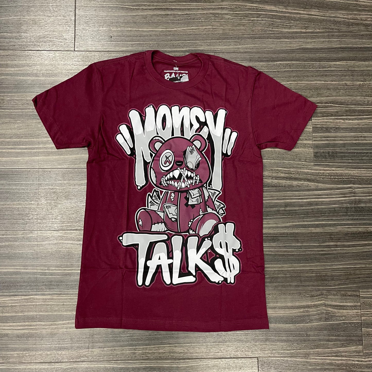 Money Talks T-Shirt/Burgundy